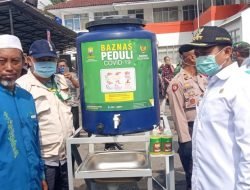 Mantap! Baznas Sumedang, Sediakan Tempat Cuci Tangan Portabel Untuk Cegah Corona