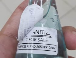 Sanitizer Bertuliskan “Not For Sale”  dari Kemenkes, Dijual Bebas dengan Harga Fantastis di Sumedang