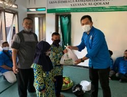 Harlah Ke-47, DPD KNPI Sumedang Bagikan Sembako Untuk Abang Becak Dan Anak Yatim