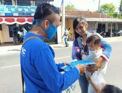Dukung Program Pemerintah, Kembali MCCC Sumedang Bagikan Ribuan Masker
