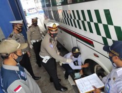 Ops Zebra Lodaya 2020, Sat Lantas Polres Sumedang Gelar Ramcheck Angkutan Umum