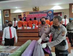 Komplotan Pencuri Kain Gorden Bernilai Rp.1,4 Miliar, Berhasil Diringkus Polres Sumedang
