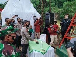 Kapolda Jabar dan Pangdam III/Siliwangi Resmikan Jembatan Gantung Sinergitas TNI-POLRI