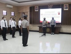 Berprestasi, Satu Personil Polisi Polsek Cimalaka Dianugerahi Kenaikan Pangkat Pengabdian