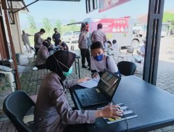 Puluhan Anak Ikuti Vaksinasi pada Gerai Vaksin Presisi Bhakti Kesehatan Bhayangkara untuk Negeri