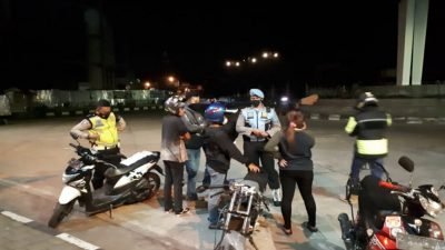 Antisipasi C3 dan Balap Liar, Tim Gabungan Polres Sumedang Lakukan Patroli KRYD