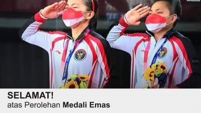 Dispadpurpora Sumedang Apresiasi Kemenangan Greysia Polii dan Apriyani Rahayu