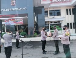 Polres Sumedang, Distribusikan 47300 Kg Beras Bagi Warga Terdampak PPKM Level 4