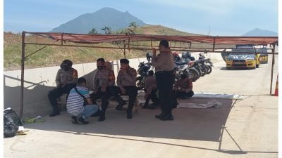 Polres Sumedang Terus Siagakan Personil Pengamanan Proyek Jalan Tol Cisumdawu di Blok Kopeng