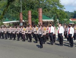 Jelang Operasi Lilin Lodaya 2021, Polres Sumedang Gelar Pasukan