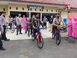 Pisah Sambut Kapolsek Tomo dari Kompol Engkos Koswara S.H kepada AKP. Saleh