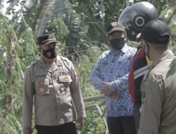 Kapolres Tinjau Jalan Amblas di Buahdua Sumedang