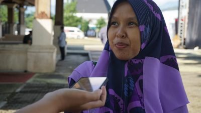 Ibu Hj. Cucu Nurjanah peserta cabang Tilawah Dewasa dan Qiro'at Sab'ah Mujawwad dari Kabupaten Karawang