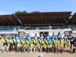 Polres Sumedang Gelar Olahraga Bersama Forum Mahasiswa Cipayung Sumedang