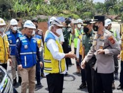 Menteri PUPR Tinjau Proyek Tol Cisumdawu, Polres Sumedang Lakukan Pengamanan