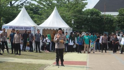 Wakapolda Jabar Brigjen Pol. Bariza Sulfi Buka Peringatan Hari Santri Nasional di Sumedang