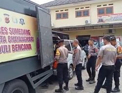 Bantu Korban Gempa Cianjur, Polres Sumedang Kirim Logistik dan Obat-obatan
