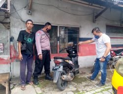 Motor Tak Bertuan Yang Sempat Viral di Medsos, Akhirnya Diserahkan Polsek Ganeas Ke Pemiliknya
