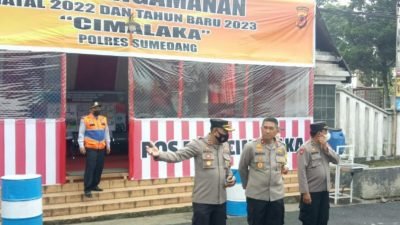 Wakapolda Jabar Cek Pos Pam di Wilayah Sumedang