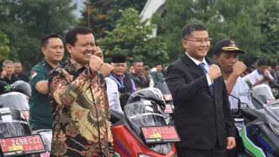 277 Sepeda Motor Berplat Merah Dibagikan Kepada Para Kades dan Lurah