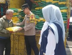 Kapolres Sumedang Tinjau Operasi Pasar Beras Program SPHP