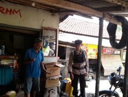 Sambangi Warga, Bhabinkamtibmas Polsek Jatigede Ajak Warga Bersama-sama Jaga Kamtibmas