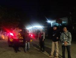 Cegah Gangguan Kamtibmas, Polsek Pamulihan Laksanakan Patroli Blue Light