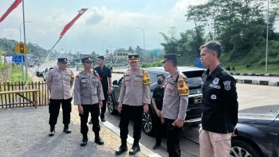 Pastikan Mudik Aman, Kapolres Sumedang Cek Pos Pengamanan Mudik Wilayah Barat