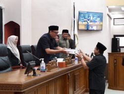 DPRD Sumedang Terima LKPJ Bupati Tahun Anggaran 2022