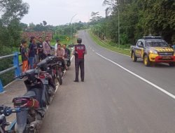 Antisipasi Balapan Liar, Polsek Jatigede Patroli Kawasan Lingkar Bendungan Jatigede