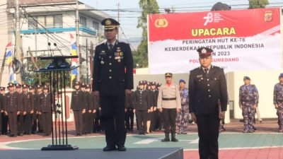 Upacara Kemerdekaan RI KE-78 Di Polres Polres Sumedang Berlangsung Khidmat