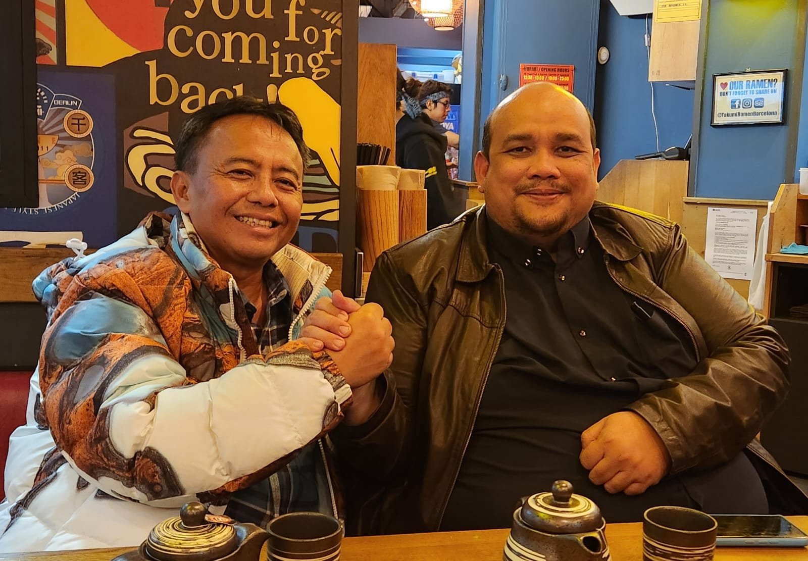 Penjabat Bupati Sumedang, Herman Suryatman, bertemu dan berdiskusi intensif dengan Kepala Indonesian Trade Promotion Center (ITPC) Barcelona, Fredy Josep Pelawi