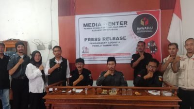 Awasi Logistik Pemilu 2024, Panwaslu Situraja: Sejumlah Logistik Belum Terdistribusikan