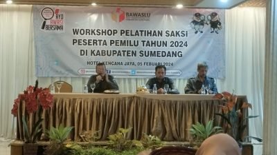 Pemilu 7 Hari Lagi, Para Saksi Pemilu di Sumedang Dibekali Pengetahuan Proses Pungut Hitung