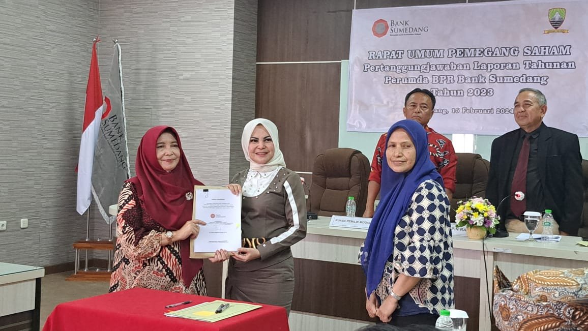 Rapat Umum Pemegang Saham (RUPS) Perumda Bank Sumedang pada Kamis (15/2/2024)