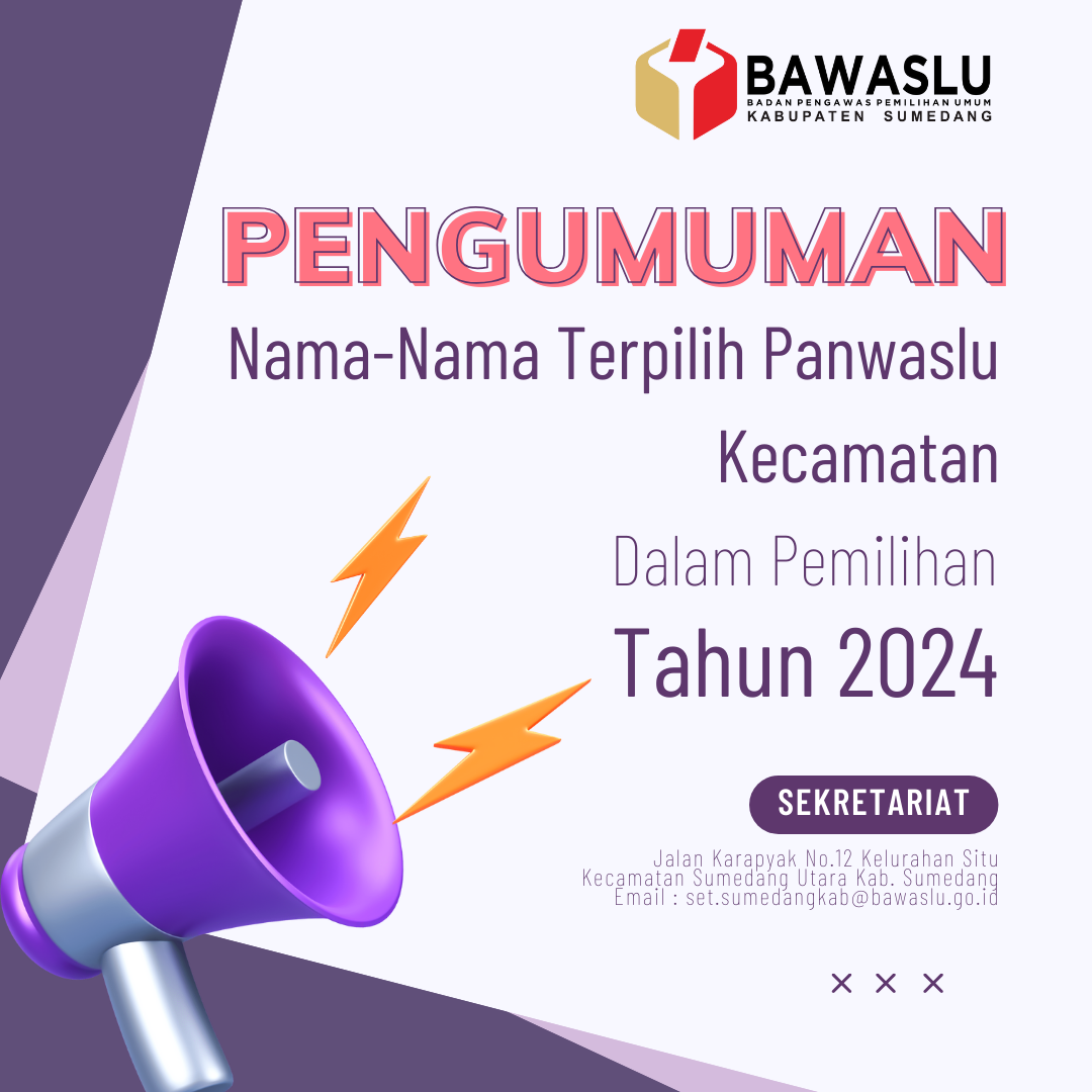 Pengumuman Panwascam