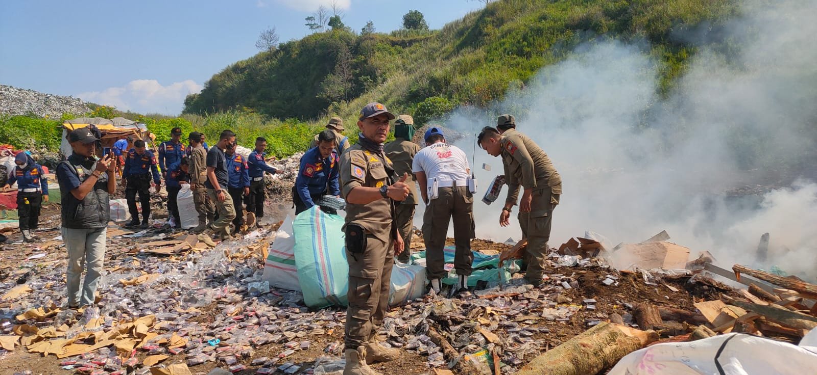 Pemusnahan Rokok Ilegal