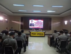 Pembekalan Kapolres Sumedang Terhadap ADC dan Walpri Paslon Cabup Cawabup Pilkada Kab. Sumedang Tahun 2024