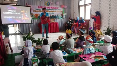 Puluhan Siswa PAUD Ikuti Gebyar Mewarnai