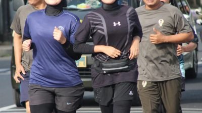 Kodim 0610 Sumedang Gelar Lari Bersama, Ajak Warga Sumedang Hidup Sehat