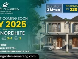 Coming Soon ! CitraSun Garden Semarang akan luncurkan New Show Unit Tipe Anordhite!