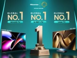 Hisense Puncaki Peringkat Global pada Q1 2025 untuk Kategori Mini-LED, TV 100 inci ke atas, dan Laser TV