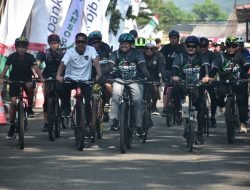 Gowes Kemerdekaan Ansor Jabar Menikmati Pesona Alam Sumedang