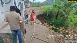 Dinas PUTR Sumedang Gerak Cepat Tangani Longsor di Kadakajaya