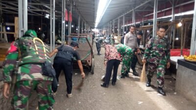 Bersih Pasar Tanjungsari, Aparatur–TNI–Polri Gaungkan Gerakan Indonesia ASRI