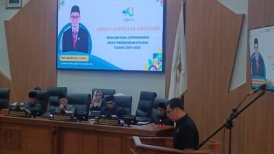 DPRD Sumedang Gelar Paripurna, Bahas 2 Raperda Strategis dan Laporan Reses