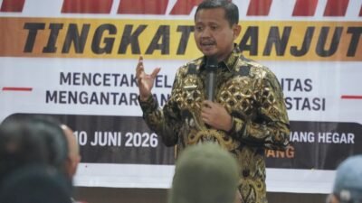 Bupati Dony membuka Penataran Pelatih Tingkat Lanjut KONI Sumedang 2026