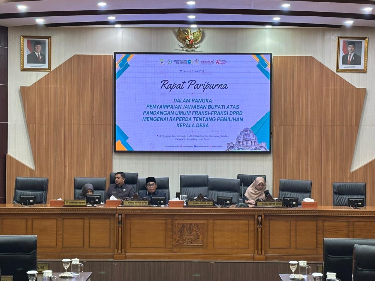 DPRD Sumedang Raperda Pilkades