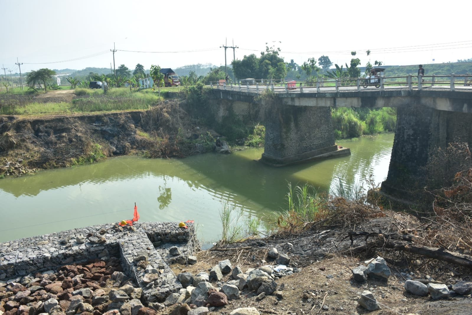 Pembangunan Jembatan Sasak Beureum Sumedang Capai 4%